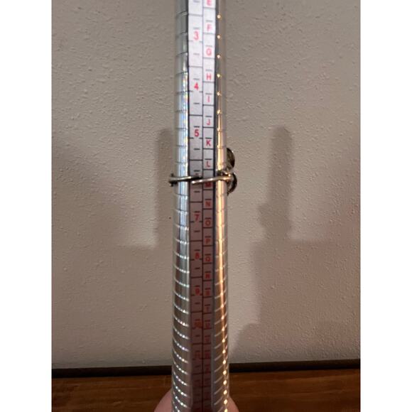 Vintage Beau Sterling Red Glass Cabochon Ring Size 6 Adjustable Mid Century - Picture 9 of 9